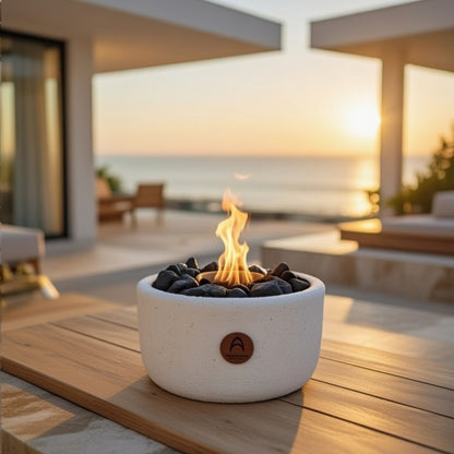 Fogón Mediano Cuarzo & Obsidiana M