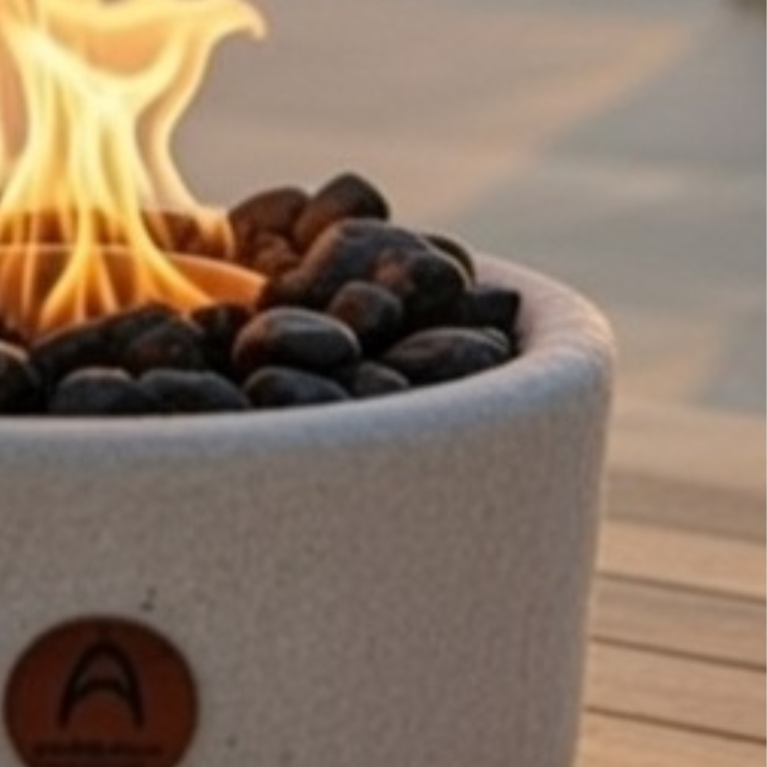 Fogón Mediano Cuarzo & Obsidiana M