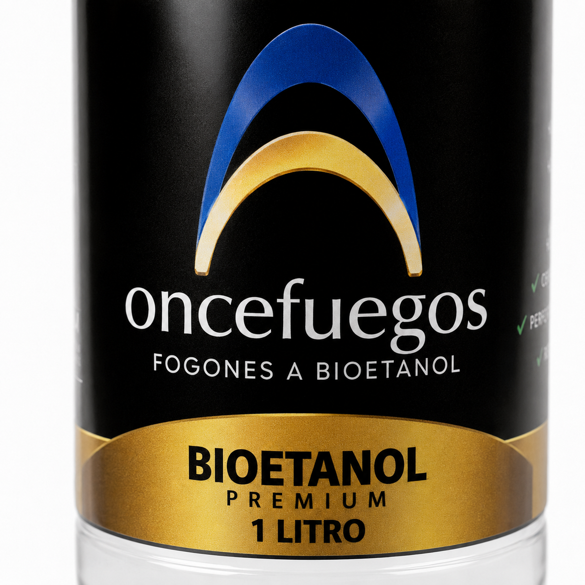 Bioetanol premium oncefuegos · llama limpia sin humo