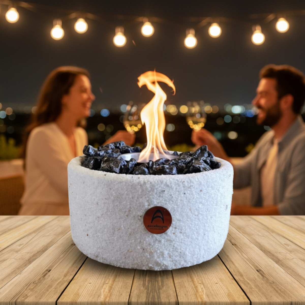 Fogón Mediano Puro -  Cuarzo y Obsidiana