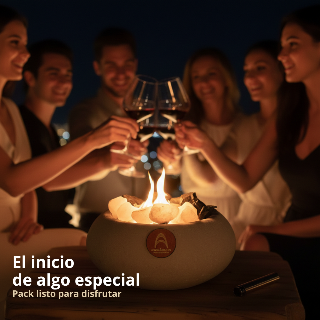 Pack Mediano Cuarzo Fusión + Bioetanol 1 L