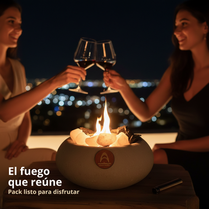Pack Mediano Cuarzo Fusión + Bioetanol 1 L