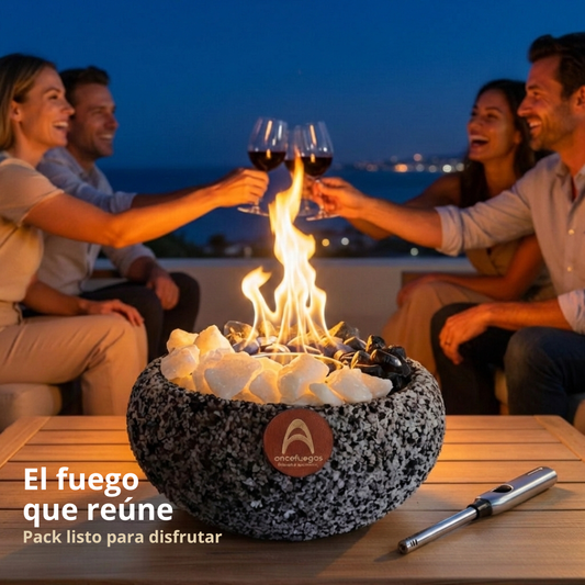 Pack Fogón Mediano Nokta Fusión + Bioetanol 1 L