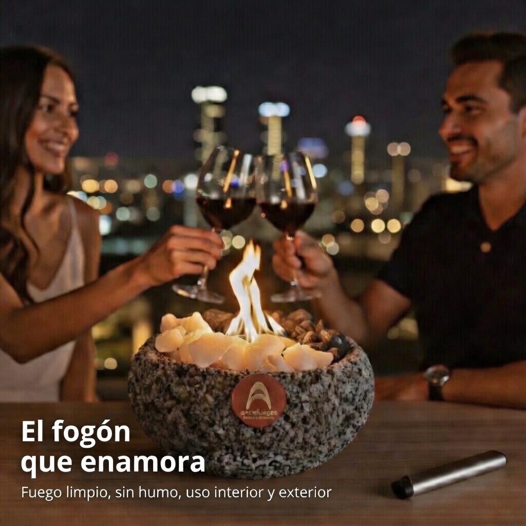 Pack Fogón Mediano + 3 Litros Bioetanol