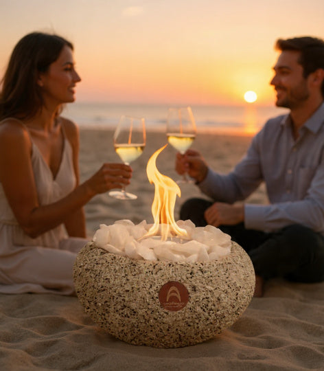 Fogón Grande Arena Clara y Cuarzo