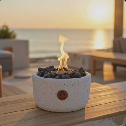 Fogón Mediano Cuarzo & Obsidiana M